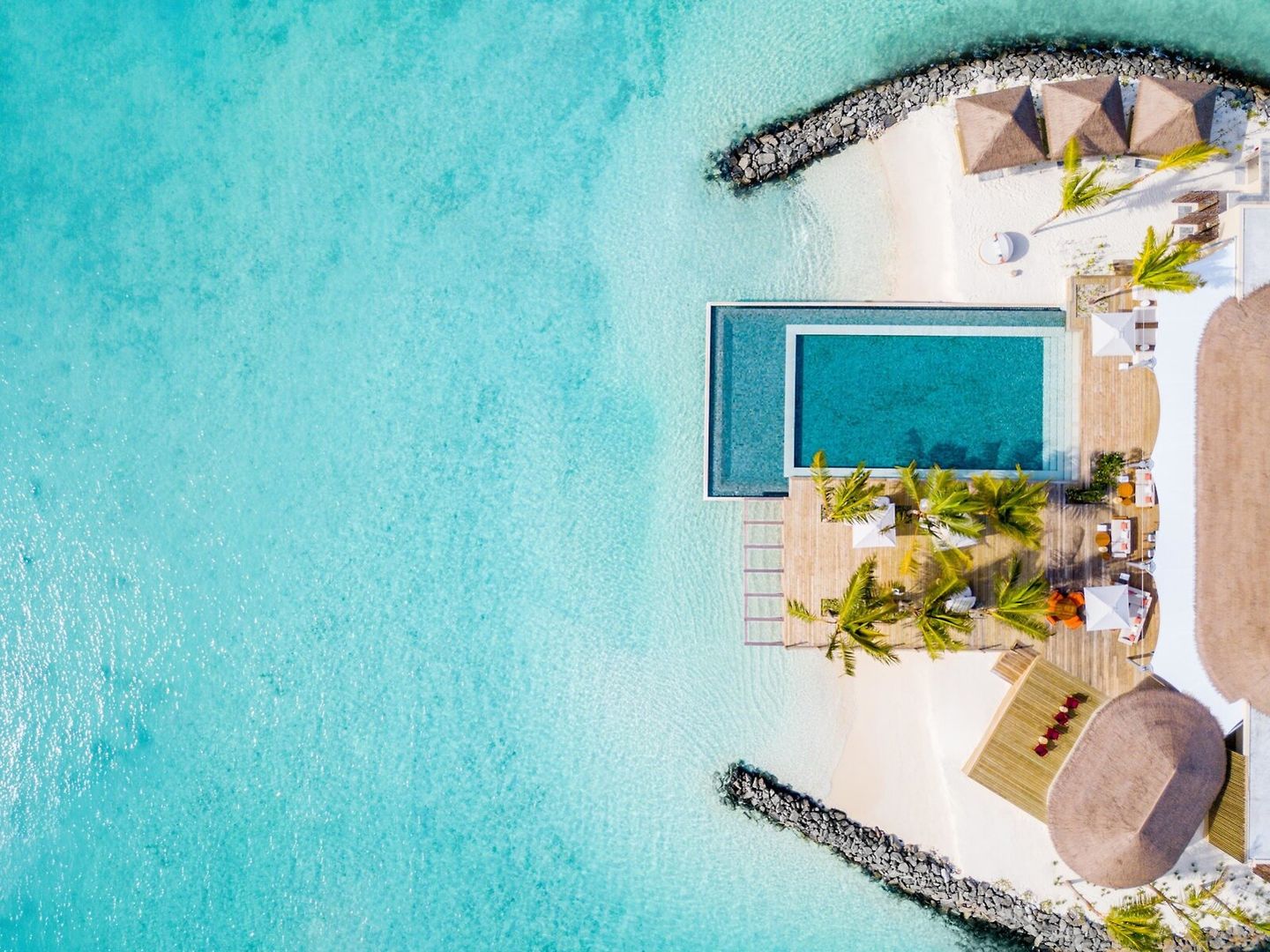 Draufsicht InterContinental Maldives Maamunagau Resort: Draufsicht
