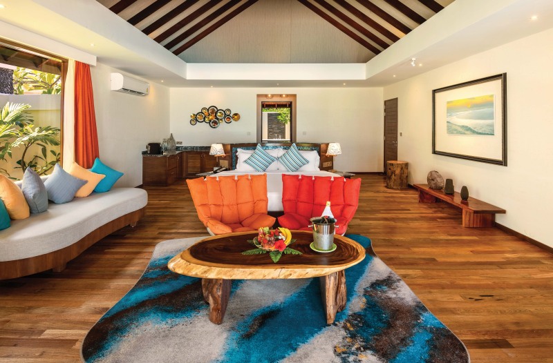 Wohnbereich der Grand Pool Villa Atmosphere Kanifushi Maldives: Wohnbereich der Grand Pool Villa