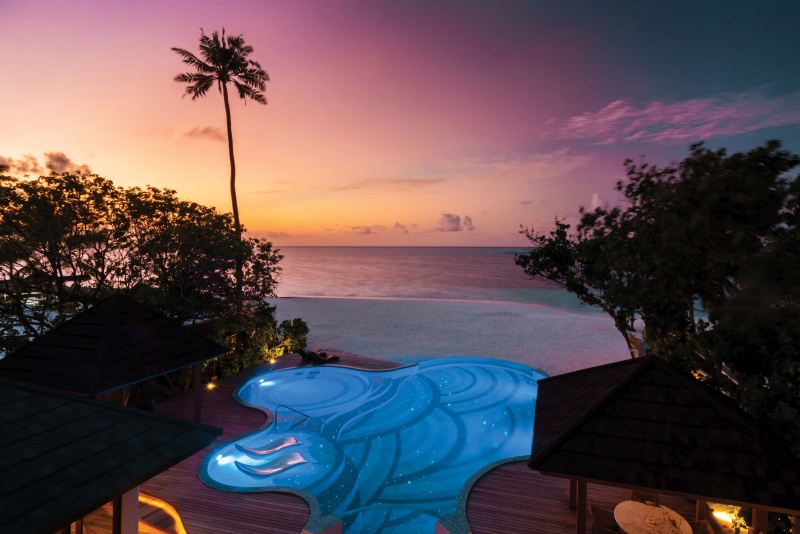 Blick auf den Sonnenuntergang von der Kanifushi Residence Atmosphere Kanifushi Maldives: Blick auf den Sonnenuntergang von der Kanifushi Residence
