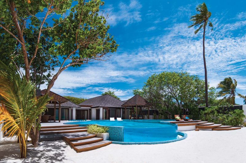 Blick auf die Kanifushi Residence Atmosphere Kanifushi Maldives: Blick auf die Kanifushi Residence
