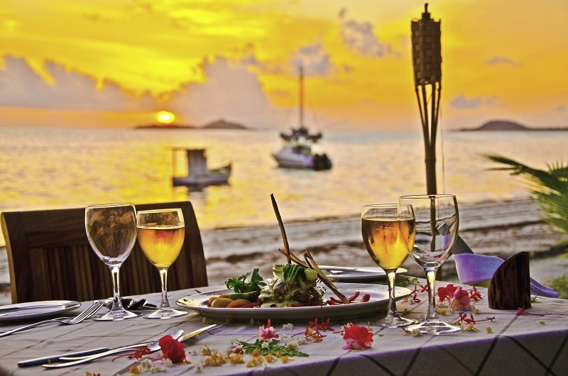 Dinner im Sonnenuntergang Indian Ocean Lodge: Dinner im Sonnenuntergang