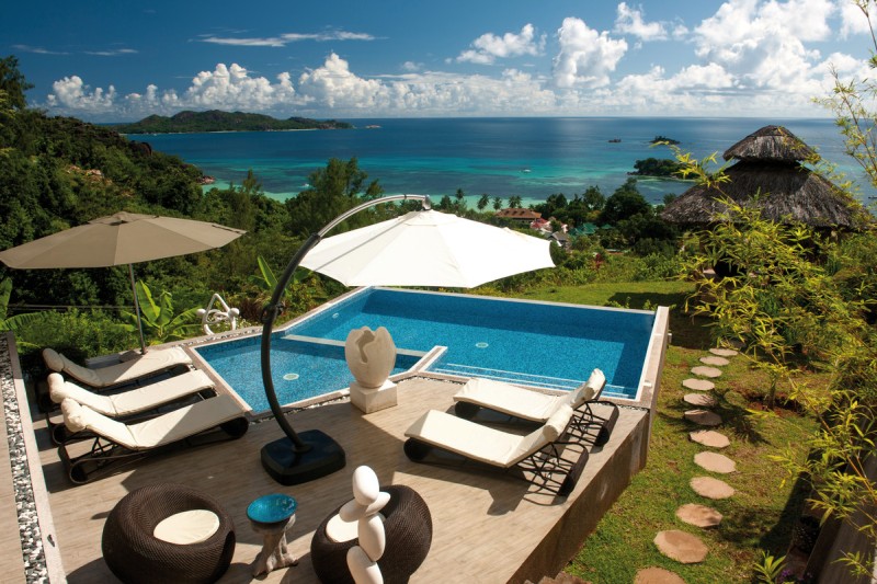 Ausblick von einer Villa Le Duc de Praslin Hotel & Villas: Ausblick von einer Villa