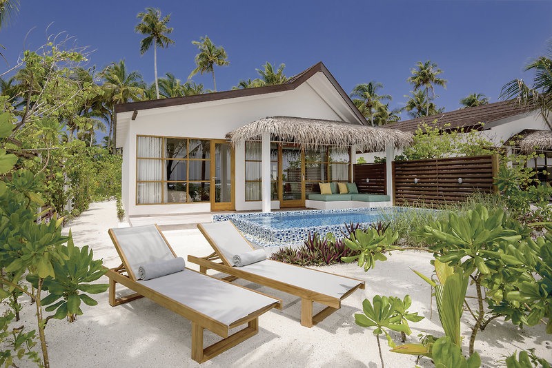 Außenbereich einer Beachvilla OBLU SELECT at Sangeli: Außenbereich einer Beachvilla